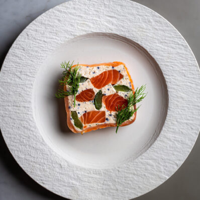 Smoked Salmon & Crème Fraîche Terrine for 2